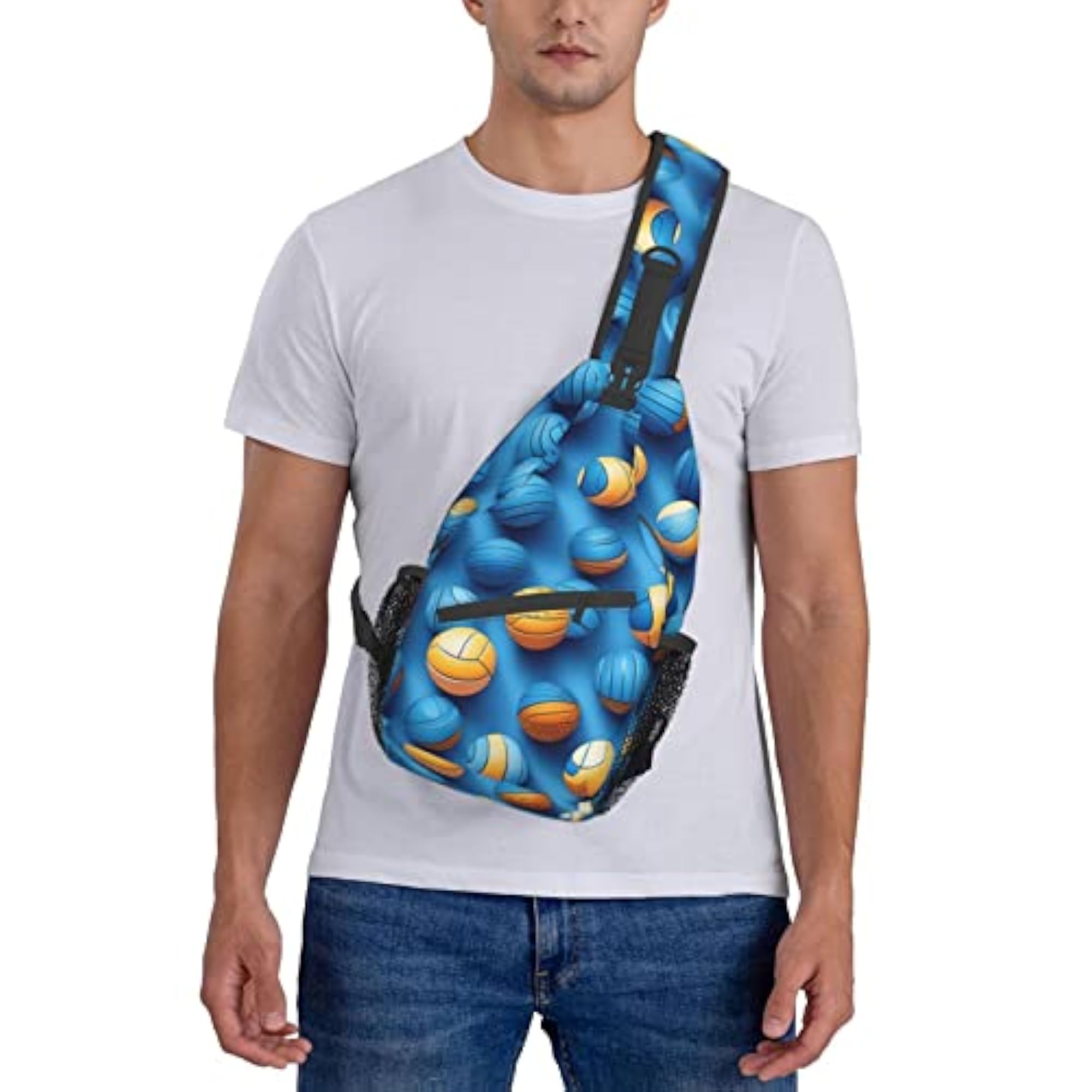 Christmas Traditional Gnome Print Crossbody Sling Backpack